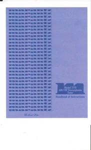 Marantz user manual Handbook Bedienungsanleitung für model 2110 englisch Copy - Bild 1 von 1