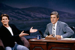 Tom Cruise during an interview with host Jay Leno on May 26, 1 - 1992 TV Photo 8
