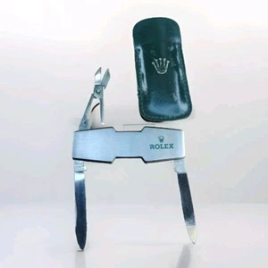 Nécessaire de poche pliant Multi Fonctions Rolex Vintage Étui Cuir. - Imagen 1 de 24