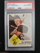 1963 Fleer # 59 - Bill Mazeroski PSA Pittsburgh Pirates