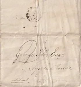 1794 BERWICK ON TWEED CIR PMK LETTERA JOHN JACKSON A GEORGE SELBY TYTHES AFFITTO - Foto 1 di 2