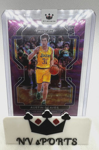 2021-22 Panini Prizm Basketball Austin Reeves Purple Wave Rookie Card #165 