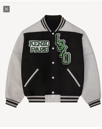 Giacca Kenzo in pelle Tiger Varsity
