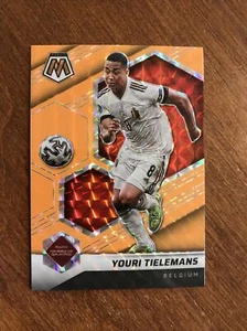 Youri Tielemans 2021-22 Mosaico Fluorescente Naranja Prizm FIFA #189 Bélgica - Imagen 1 de 2