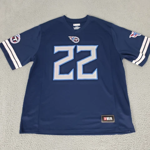 Tennessee Titans Jersey Men Extra Large Blue 22 Derrick Henry XL Polyester Cover