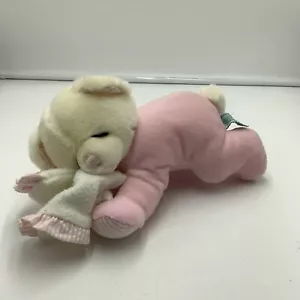 Russ Sweet Dreams Ablegen Teddybär schlafendes Plüschtier Rassel Stofftier 9" - Bild 1 von 4
