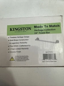 Kingston Brass Ba1751c Heritage Towel bar Chrome - Picture 1 of 1
