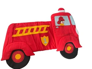 DE COLECCIÓN AÑOS 80 WOOLTEX MIMI MILLER niños acolchado colgante de pared CAMIÓN DE BOMBEROS decoración de guardería - Imagen 1 de 8