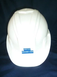 1990'S VTG HOOVER DAM TOUR SAFETY HARD HAT PLASTIC~~ADJUSTABLE - Picture 1 of 2