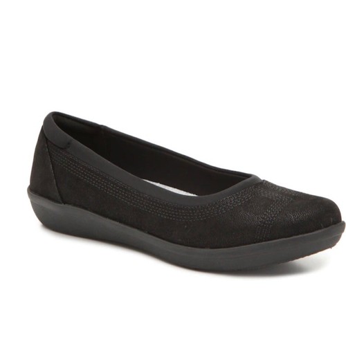 Clarks Ayla Low Ballet da donna nero nero taglia 7 W