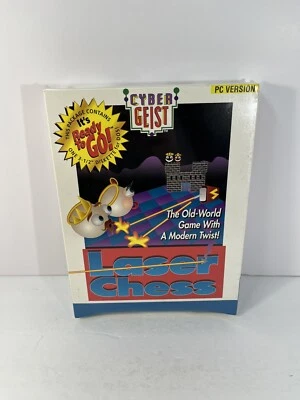 Sealed CIB Vintage Laser Chess 3.5 Disk IBM Tandy PC Game Cyber Geist 1994 NEW - Image 1 of 4