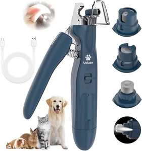Electric Dog Nail Grinder Pet Trimmer USB Charge with nail Clipper Professional - Picture 1 of 19
