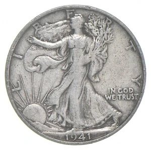 1941-S XF Walking Liberty Half Dollar - Picture 1 of 5