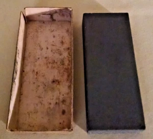SHARPENING STONE RECTANGULAR ORIGINAL BOX  VINTAGE COMBINATION UNMARKED UNDATED. - Picture 1 of 11
