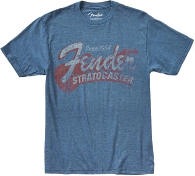 Camiseta Fender Strat genuina desde 1954, azul, M-3XL Foto 1 de 4