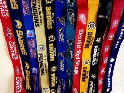 NHL Team Lanyard Keychain Detachable Clip Licensed, Select The Team - Image 1 of 4