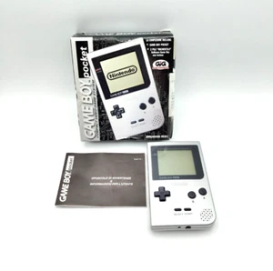 Game Boy Pocket Nintendo Grigio Completo Originale con Scatola e Manuale - Foto 1 di 17