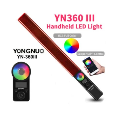DHL YONGNUO YN360III Single 5600K Version RGB Handheld LED Studio Video Lighting - Image 1 of 4