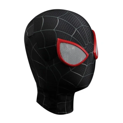 Cosplay Into the Spider Verse Spiderman Miles Balaclava Hood Superhero Mask Prop - Image 1 of 4