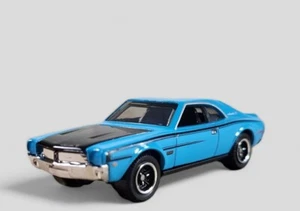 1970 AMC JAVELIN Diorama Modello Auto pressofusa da collezione 1:64 Blu SCIOLTO - Foto 1 di 10