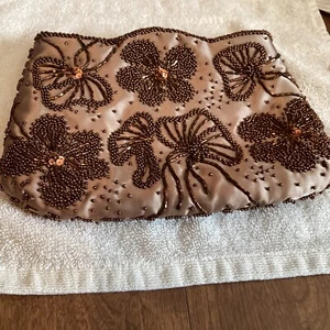 Valerie Stevens Vintage Look Beaded Clutch Evening Bag W/ Mirror And extra Beads - Picture 1 of 10
