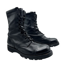 Vintage Corcoran Jump Boots Mens 12 D Black Leather Military Combat Cap Toe