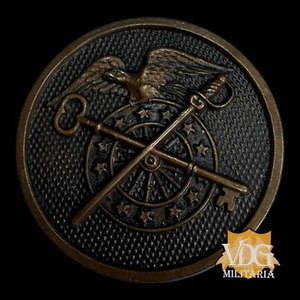 WW1 WWI US Enlisted Quartermaster Collar Disc Screwback Lapel Original #R64 - Picture 1 of 3