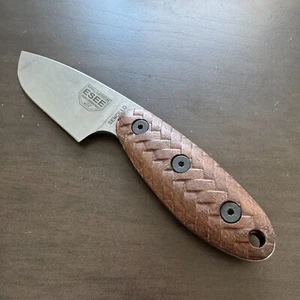 Nobleweave scales for ESEE Sencillo knife walnut - Picture 1 of 6