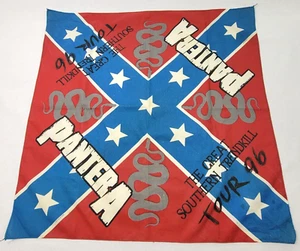 Bufanda bandana concierto gira PANTERA 1996 The Great Southern Trendkill EE. UU. Difícil de encontrar - Imagen 1 de 15