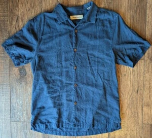 Tommy Bahama Mens Silk & Cotton Blend Sz Medium Button-Down Original Fit Shirt - Picture 1 of 14