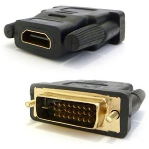 HDMI Buchse auf DVI-D Stecker (Dual Link) geformter Adapter - Bild 1 von 5