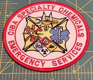 CIBA SPECIALTY CHEMICALS EMERGENCY SERVICES Embroidery Patch - Picture 1 of 2