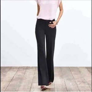 Banana Republic Jackson Curvy Fit Black Wool Blend Lined Trouser Pants Sz 4 New! - Picture 1 of 15