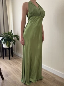 Vintage Lime Green Betsy & Adam Designer Evening/Prom Dress - Picture 1 of 5