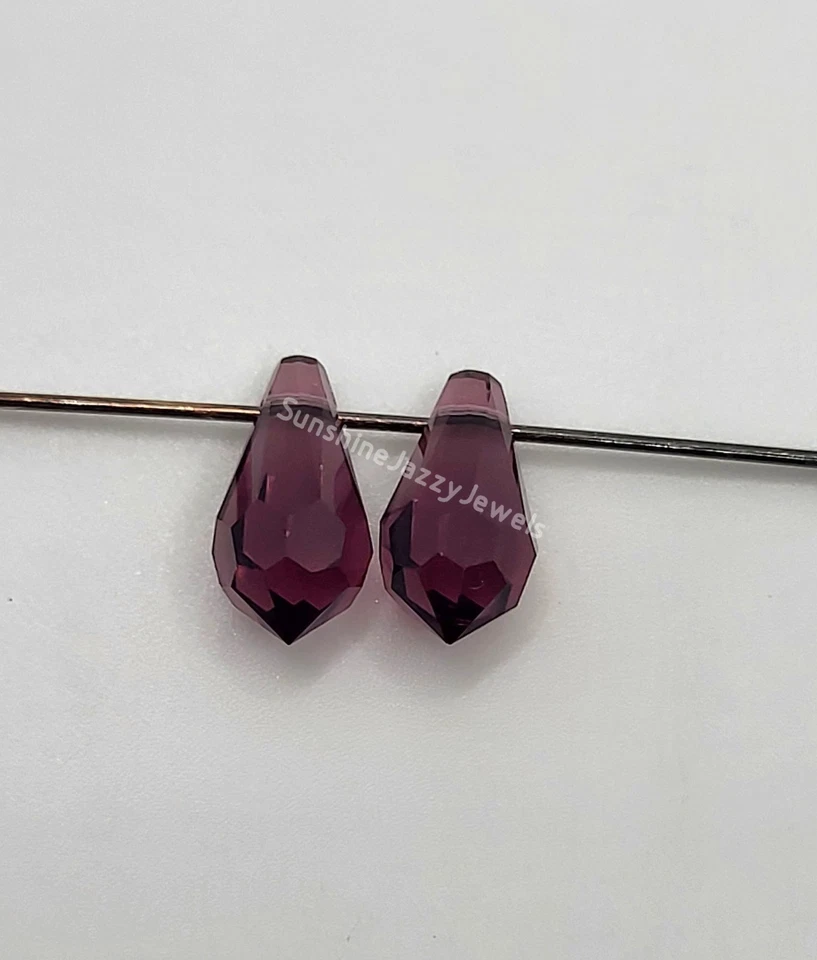 Colgantes 6000 lágrima cristal amatista Swarovski 2 o 12 piezas; 11 mm o 13 mm Foto 1 de 1