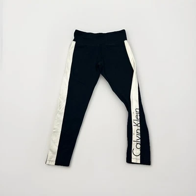 Calvin Klein Performance Women’s Leggings Black White Side Stripe Size L - Image 1 of 4