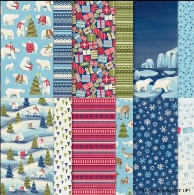 Stampin' Up! Papel BEARY CHRISTMAS Designer Series 6x6 (24 HOJAS) DSP Foto 1 de 2