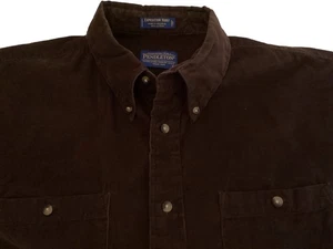 Pendleton Mens Expedition Shirt Brown Corduroy Sz XL Pockets Button Down - Picture 1 of 10