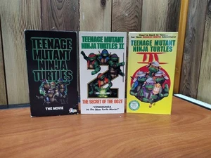 Vintage Teenage Mutant Ninja Turtles Filme 1 2 & 3 VHS Lot 3 TMNT Trilogy - Bild 1 von 3