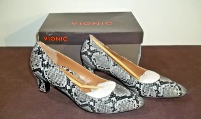 Bomba de piel de serpiente Vionic Madison Mia para mujer nueva en caja talla 8 39 Foto 1 de 3