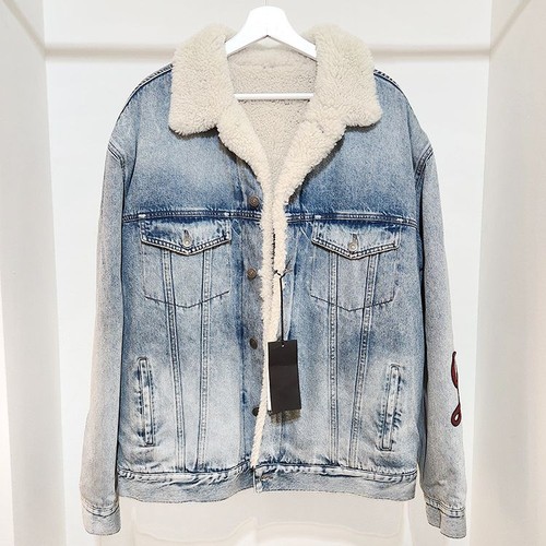 Giacca Gucci Shearling Denim 458512 L850822 118965074