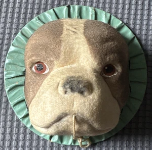 Figural String Holder - Dog Head - Boston Terrier? - Composite - Picture 1 of 10