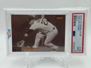 2020 Stadium Club Trevor Story #139 Sepia PSA 9 Mint Rockies Red Sox - Picture 1 of 2