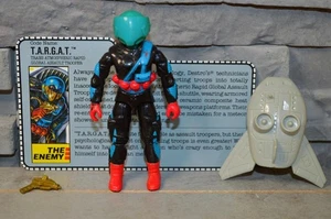 1989 Gijoe Cobra Global Trooper ( T.A.R.G.E.T ) W/ Weapons & Filecard ! - Picture 1 of 2