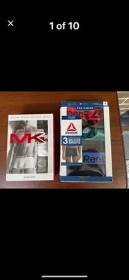 Michael Kors & Reebok Men's Boxer Brief Underwear Size Small 2 3 Pack Lot Of 6 - Image 1 of 4