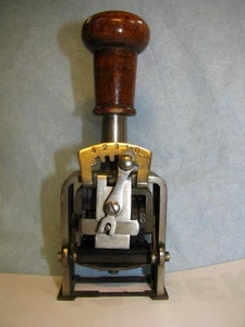 Alter Paginierstempel DDR Stempel Zahlenstempel ABECO Luckenwalde - Bild 1 von 6