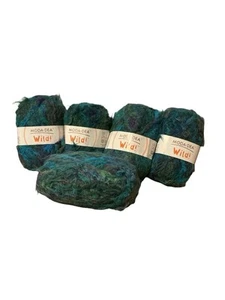 5 Matassine Moda Dea Wild Bulky Yarn #5 Made in Italy Titanic 50gr 103 iarde NUOVE - Foto 1 di 5