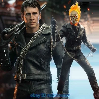 Figura de acción modelo PRESENT TOYS Ghost Rider Nicolas Cage Skeleton Knight 1/6 Foto 1 de 4
