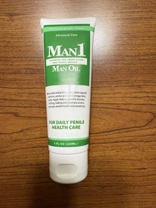 Man1 Man Oil Crema per la salute del pene - 4 FL oz, sigillato, NUOVO - Foto 1 di 4