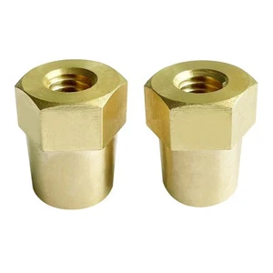 3/8"-16 Thread Female Brass Battery Terminal Post Adapter Battery Terminal Ch... - Picture 1 of 6